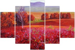 Tablou - Peisaj roșu (150x105 cm)