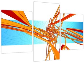 Tablou - Linii împletite, abstracție (90x60 cm)