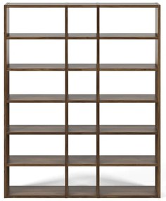 Bibliotecă TemaHome Pombal, lățime 182 cm, maro închis