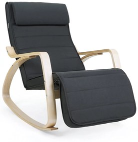 balansoar, scaun de relaxare, suport pentru picioare reglabil in 5 grade, cadru din mesteacan masiv, pana la 150 kg t