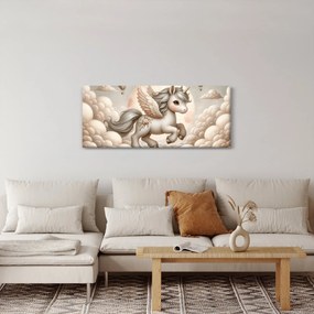 Tablou - Inorog în nori (120x50 cm)
