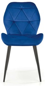 Scaun de bucaterie Pelor, albastru/negru
