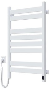 Radiator de baie tip scară LARGO, cu termostat, 432W/230V, 80,6 cm, IP44, alb, montare pe partea stângă