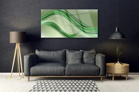 Tablou pe sticla Abstract Art Verde Gri