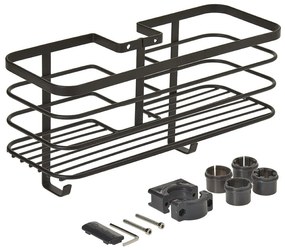 Raft pentru baie Metaltex Origin, negru