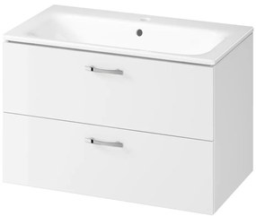 Cersanit S801-538 - Dulap suspendat pentru baie cu lavoar NIKO 80 x 45 cm, alb