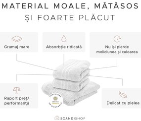 Prosop de corp Classic gri Inchis 70 x 140 cm, 100% bumbac