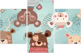 Tablou - Ursuleții veseli (90x60 cm)