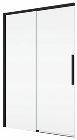 Usa culisanta de dus in nisa, 1400 mm, negru mat, doua elemente, Ronal Oriana Negru mat, 1400 mm