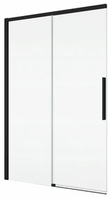 Usa culisanta de dus in nisa, 1600 mm, negru mat, doua elemente, Ronal Oriana Negru mat, 1600 mm