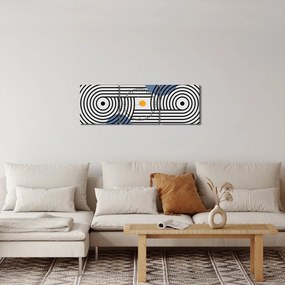 Tablou - Abstracție minimalistă N⁰3 (cu ceas) (90x30 cm)