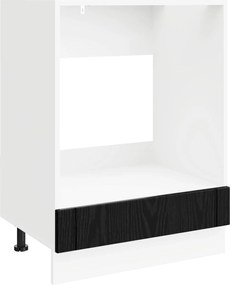 vidaXL Dulap de bucătărie Stejar Negru 60 x 46 x 81,5 cm Lemn compozit