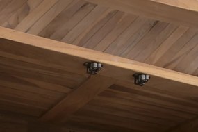 Set bar exterior din lemn de tec, masă bar și 2 scaune, finisaj natural, „Cebu”