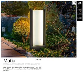 Stalp LED exterior design modern IP65 Matia H-50cm