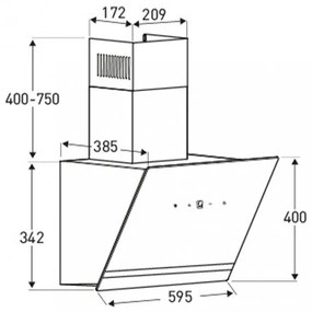 Hotă de bucătărie Flavio 200 W