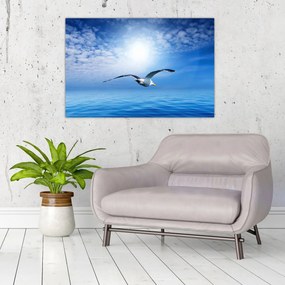 Tablou - Pescărușul peste mare (90x60 cm)