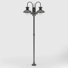 Stalp exterior IP44 realizat manual din alama Amalfi