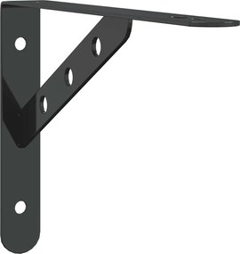 vidaXL Suporturi rafturi 4 buc. 23,5x2,5x15,5 cm negru oțel inoxidabil