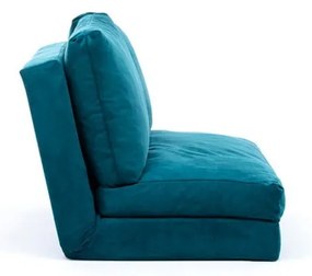 Canapea în culoarea petrolului extensibilă 120 cm Taida – Balcab Home