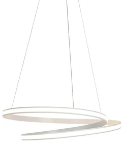Lampă modernă suspendată albă 74 cm incluzând LED reglabil - Rowan