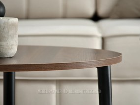Măsuță de cafea Randolf S (nuc + negru). 1111695