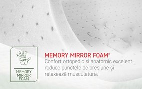 Saltea Ergo Relax Free Air 14+3 Memory, Super Ortopedica, Husa Hipoalergenica, 160x200x17 cm
