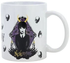 Wednesday Nevermore cana de porțelan de 325 ml (11 oz) în cutie cadou