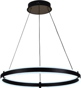 Brilagi-LED Lustră suspendată pe cablu, reglabilă (dimmer) CIRCLE LED/85W/230V 3000-6500K neagră + telecomandă