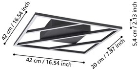 Plafonieră LED dimabilă ULISANO LED/21W/230V Eglo 900596 + telecomandă