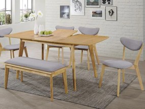 Reducere Masa de dining cu blat in decor stejar BRANDO 120(160)x80, extensibila II. calitate
