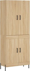 vidaXL Dulap înalt, stejar sonoma, 69,5x34x180 cm, lemn compozit