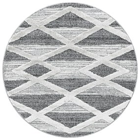 Covor gri rotund ø 120 cm Pisa – Ayyildiz Carpets