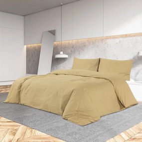 vidaXL Set cu husă de pilotă, gri taupe, 140x200 cm, microfibră