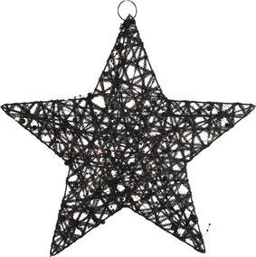 Decoratiune de Craciun stea STARIELLE cu iluminare LED 30 cm, neagra