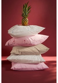 Lenjerie de pat roz din bumbac percal pentru pat de o persoană 140x200 cm Daisy – JUNA