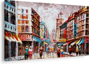 Tablou - Hong Kong, pictură în ulei (90x60 cm)