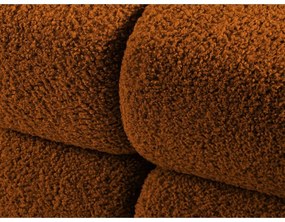 Modul pentru canapea modulară portocaliu cu tapițerie din țesătură bouclé (cu colț pe partea dreaptă) Bellis – Micadoni Home