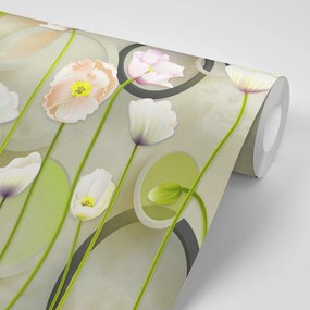 Tapet maci pe fundal abstract
