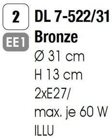 Plafoniera stil clasic diametru 31cm Rocca