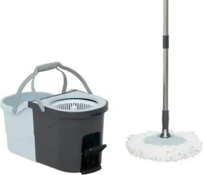 Set curatenie Stepy, galeta dubla, 7+8.2 litri, mop, plastic, 52 x 25 cm