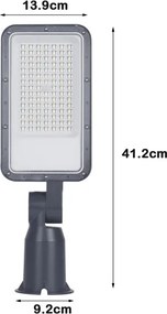 Brilagi - Lampă stradală LED URBANLIGHT, articulată, 50W, 230V, antracit, IP65