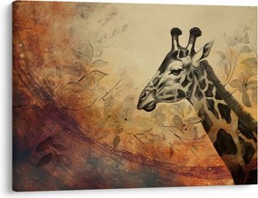 Tablou - Girafă, pictură (70x50 cm)