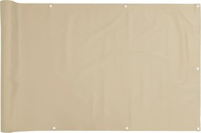 vidaXL Prelată balcon, material textil oxford, 75 x 400 cm, bej