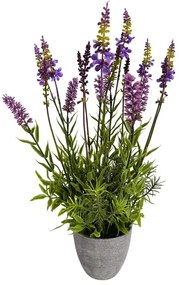 Lavanda artificială în ghiveci, 43 cm