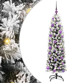 vidaXL Brad de Crăciun artificial Verde 150 cm PVC și oțel și plastic