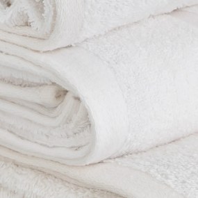 Prosop alb din bumbac din frotir 50x100 cm Simple – Casa Selección