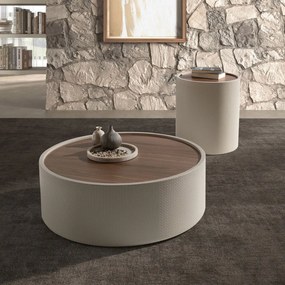 Masuta de cafea design LUX Walnut-Bej