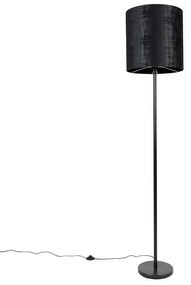 Lampă de podea modernă cu abajur negru 40 cm - Simplo
