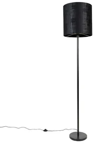 Lampă de podea modernă cu abajur negru 40 cm - Simplo