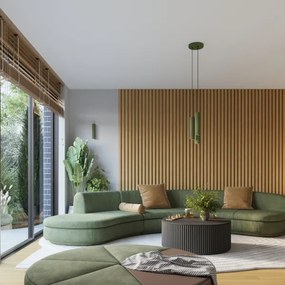 Brilagi - Aplică de perete CRESTO, 2x GU10, 10W, 230V, 30 cm, verde